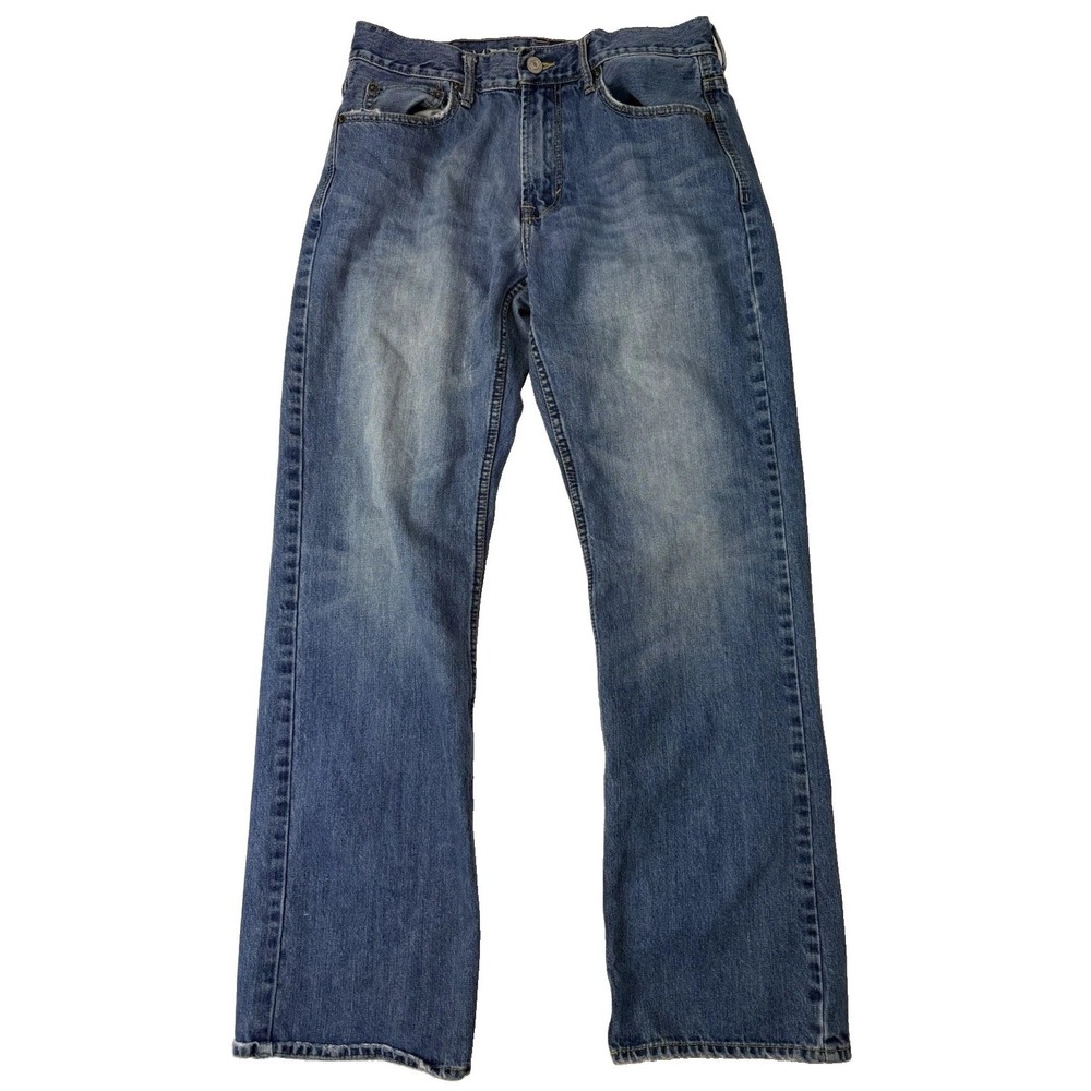 American Eagle Outfitters Original Boot Mens Jeans 33x34 Medium Wash Blue Denim